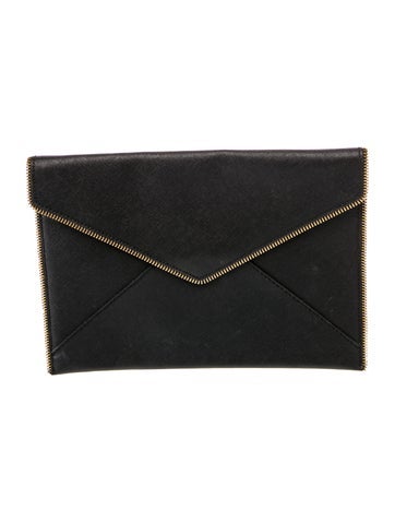 Saffiano Leather Clutch