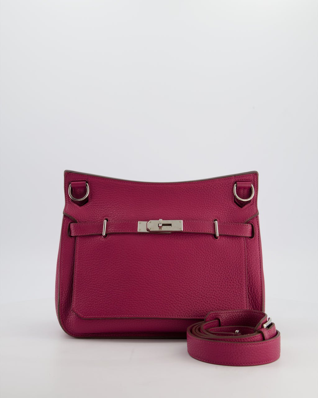 Hermès Jypsiere 28 Bag in Tosca Clemence Leather with Palladium Hardware