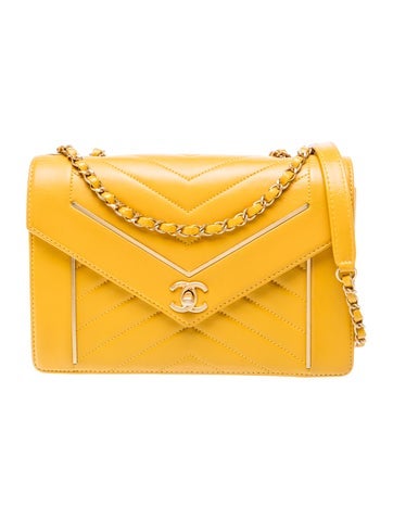 Reversed Chevron Flap Bag