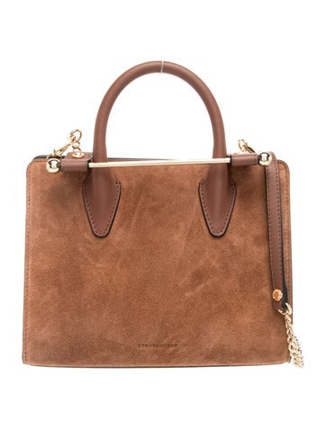 Suede Top Handle Bag