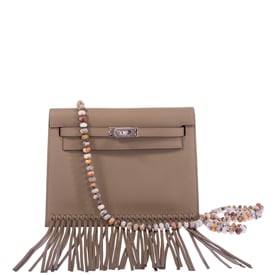 Hermes Hermès Kelly Danse Fringe Marfa Swift Palladium Hardware