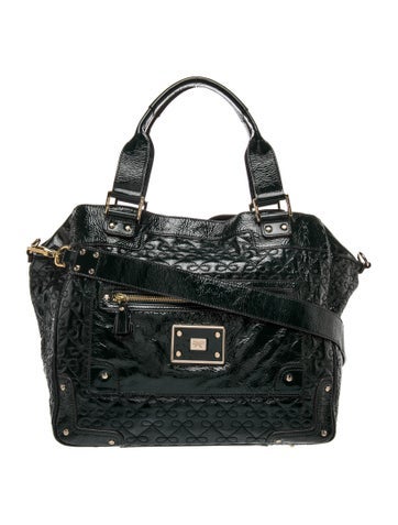 Patent Leather Top Handle Bag