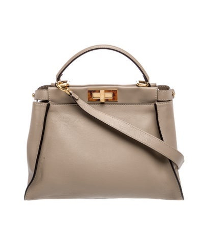 Fendi Leather Peekaboo Medium