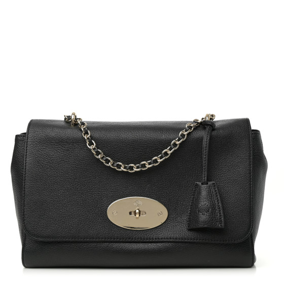 Mulberry Glossy Goatskin Medium Lily Black