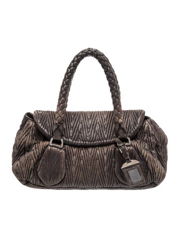 Prada Nappa Leather Leather Shoulder Bag Medium