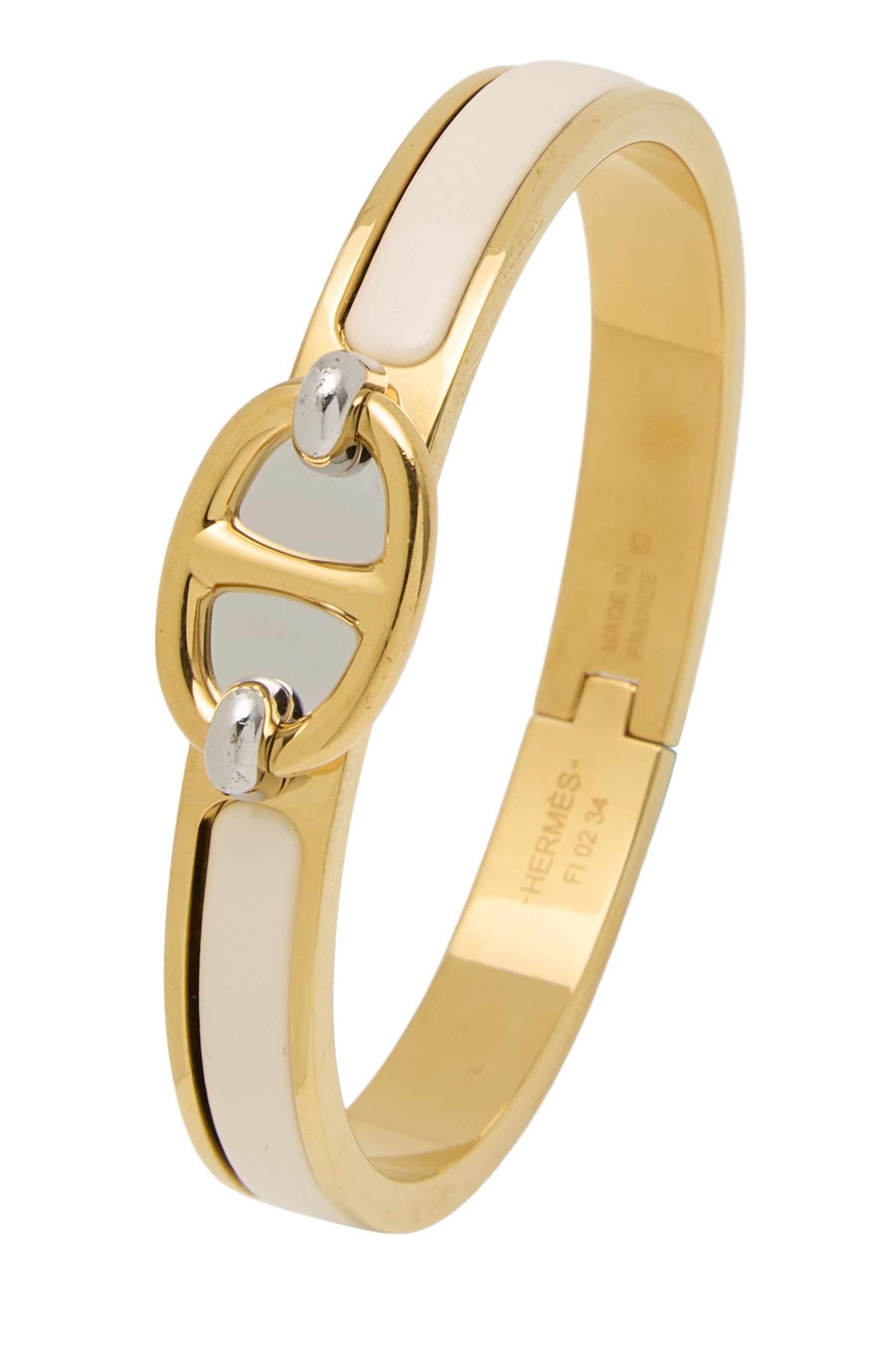 White Clic Chaîne d'Ancre Bracelet PM