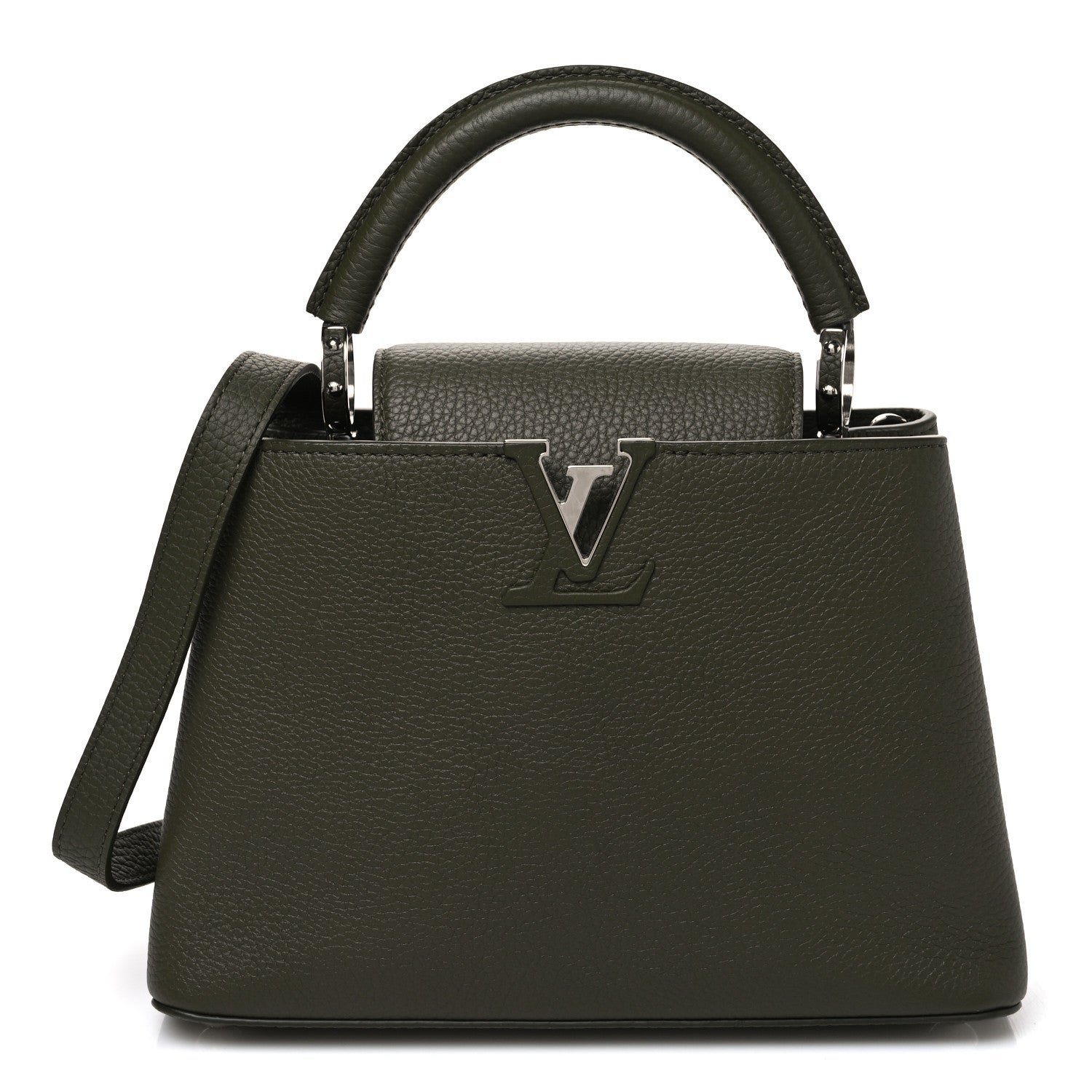 Louis Vuitton Taurillon Capucines BB Khaki