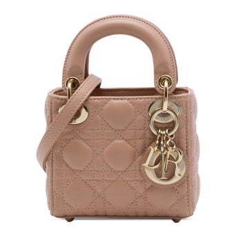 Micro Lambskin Cannage Lady Dior