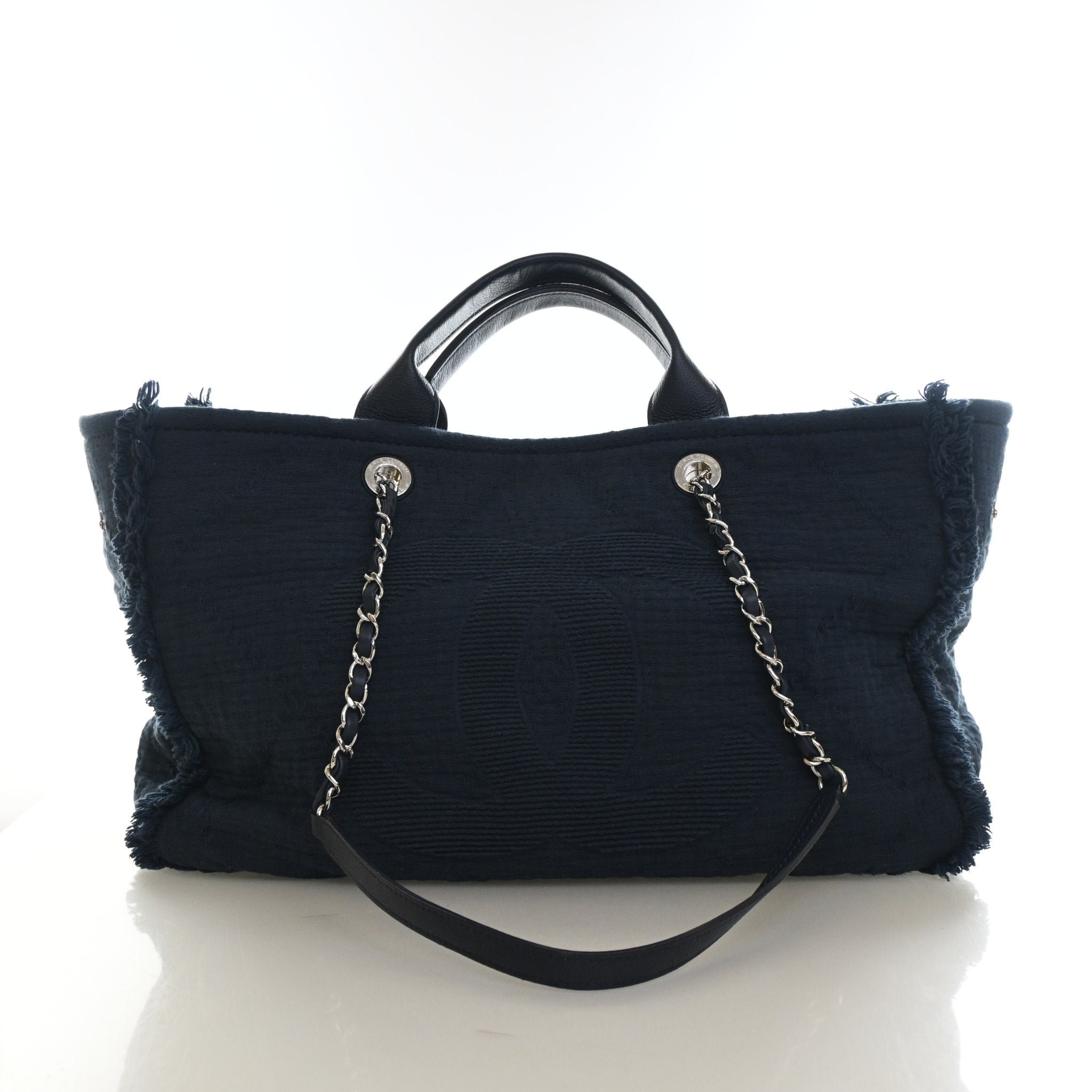 Chanel Small Mixed Fibers Double Face Deauville Tote