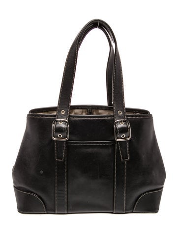 Leather Top Handle Bag