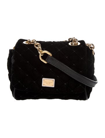 Dolce & Gabbana Velvet Crossbody Bag