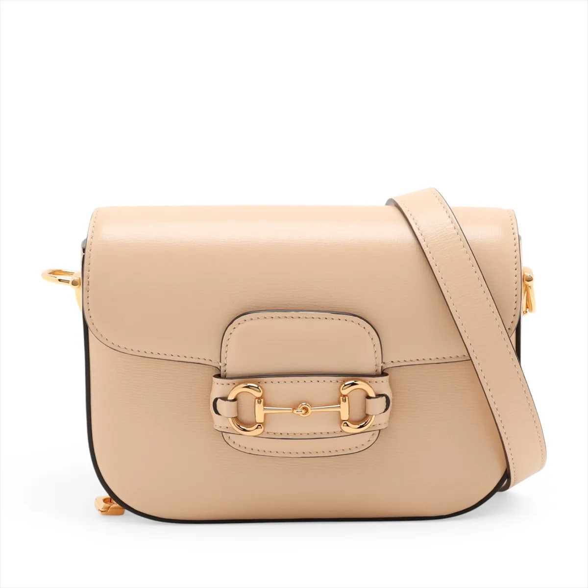Gucci Horsebit 1955 658574 Leather Shoulder bag Beige