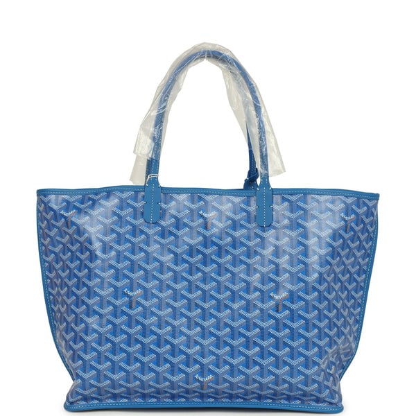 Goyard Goyard Anjou PM Sky Blue Goyardine Canvas Palladium Hardware