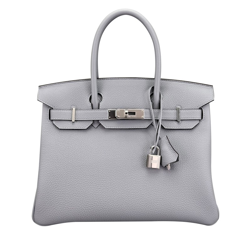 Gris Pantin Togo Birkin 30 Palladium Hardware, 2025