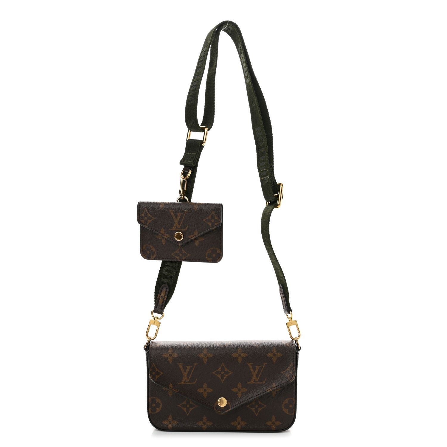 Louis Vuitton Monogram Felicie Strap & Go Kaki