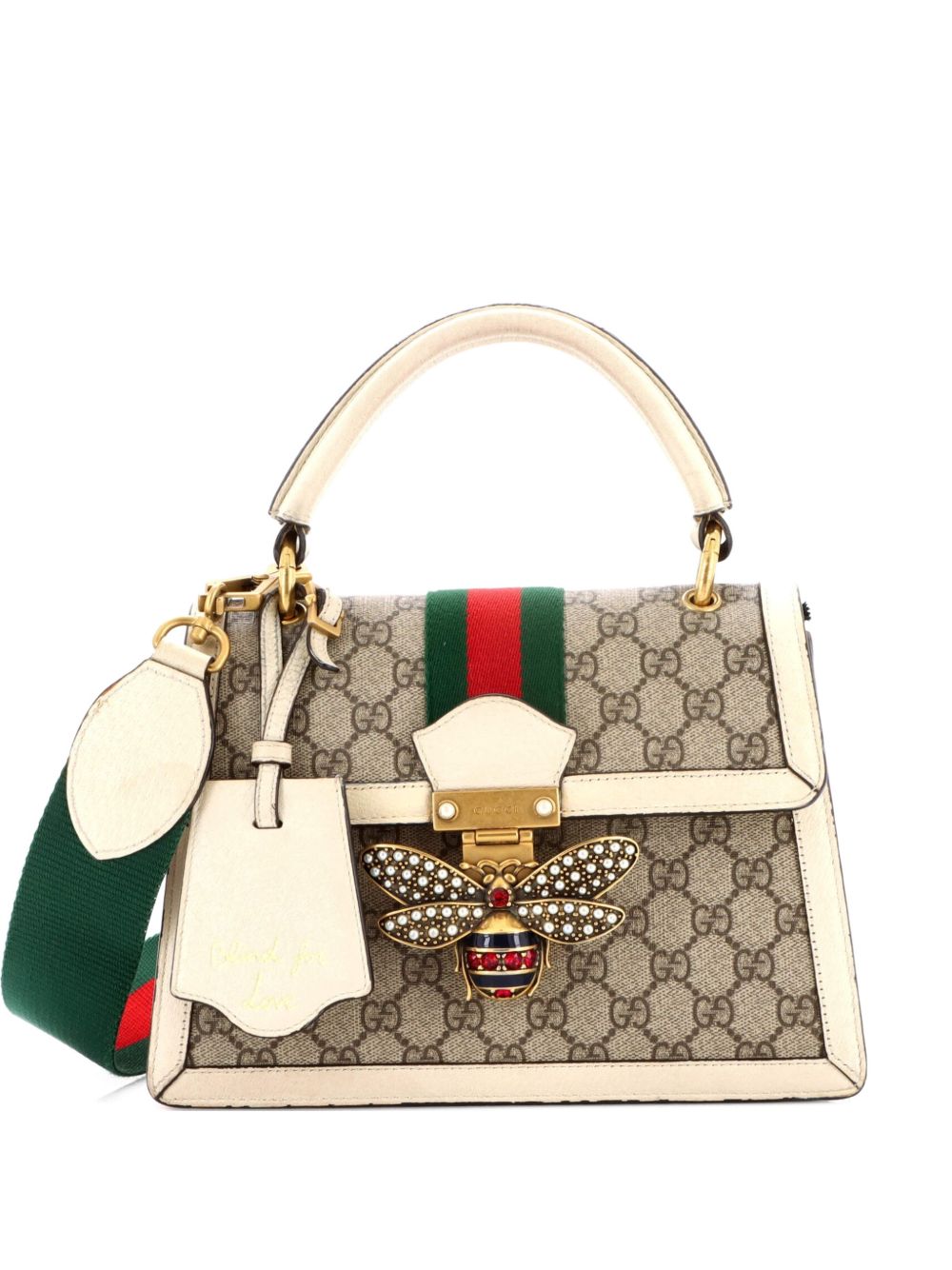 Gucci Queen Margaret Top Handle Bag GG Coated Canvas with Leather Small satchel