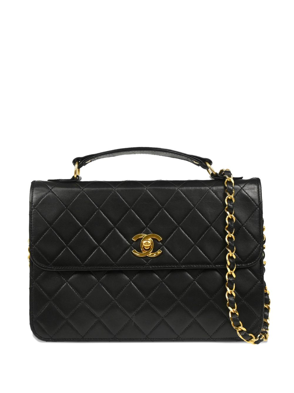 1985-1990 quilted two-way handbag 