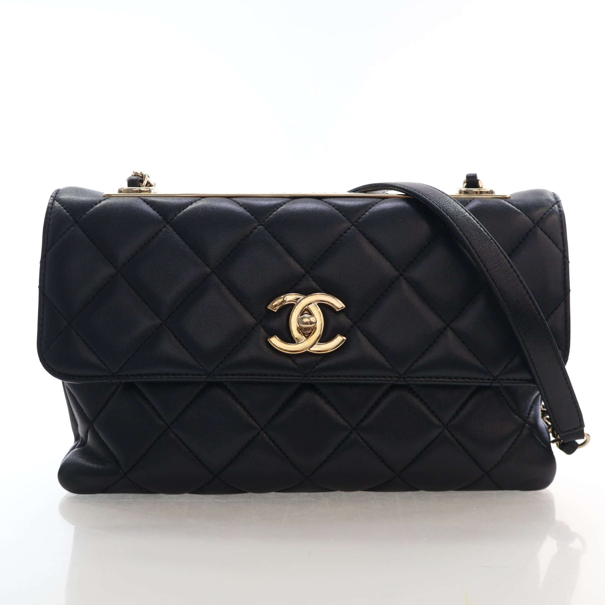 Chanel Medium Lambskin Trendy Shoulder Bag