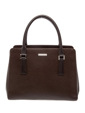 Saffiano Leather Top Handle Bag