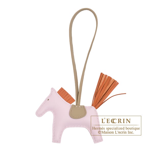 Hermes Rodeo charm PM Mauve pale/ Pain d' epice Agneau