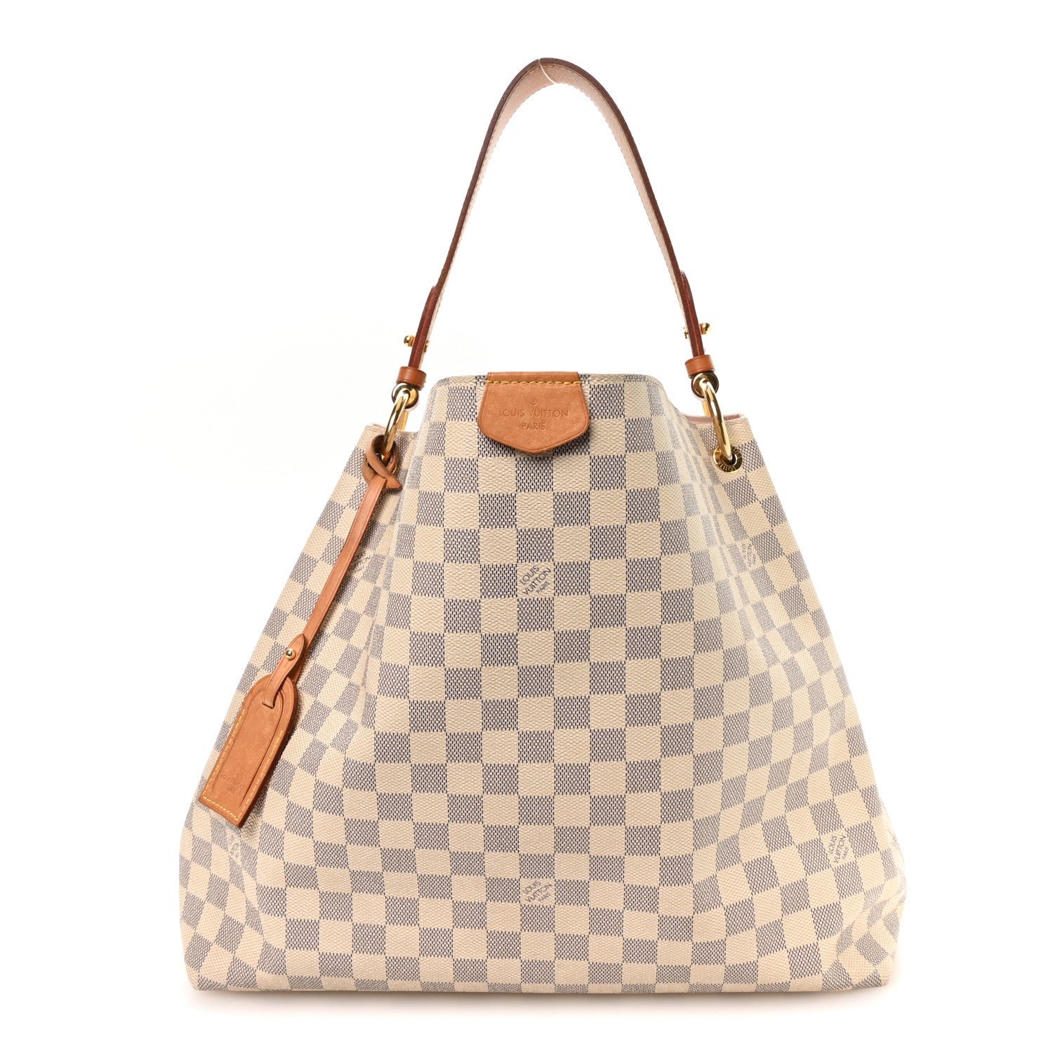 Louis Vuitton Damier Azur Graceful MM Rose Ballerine