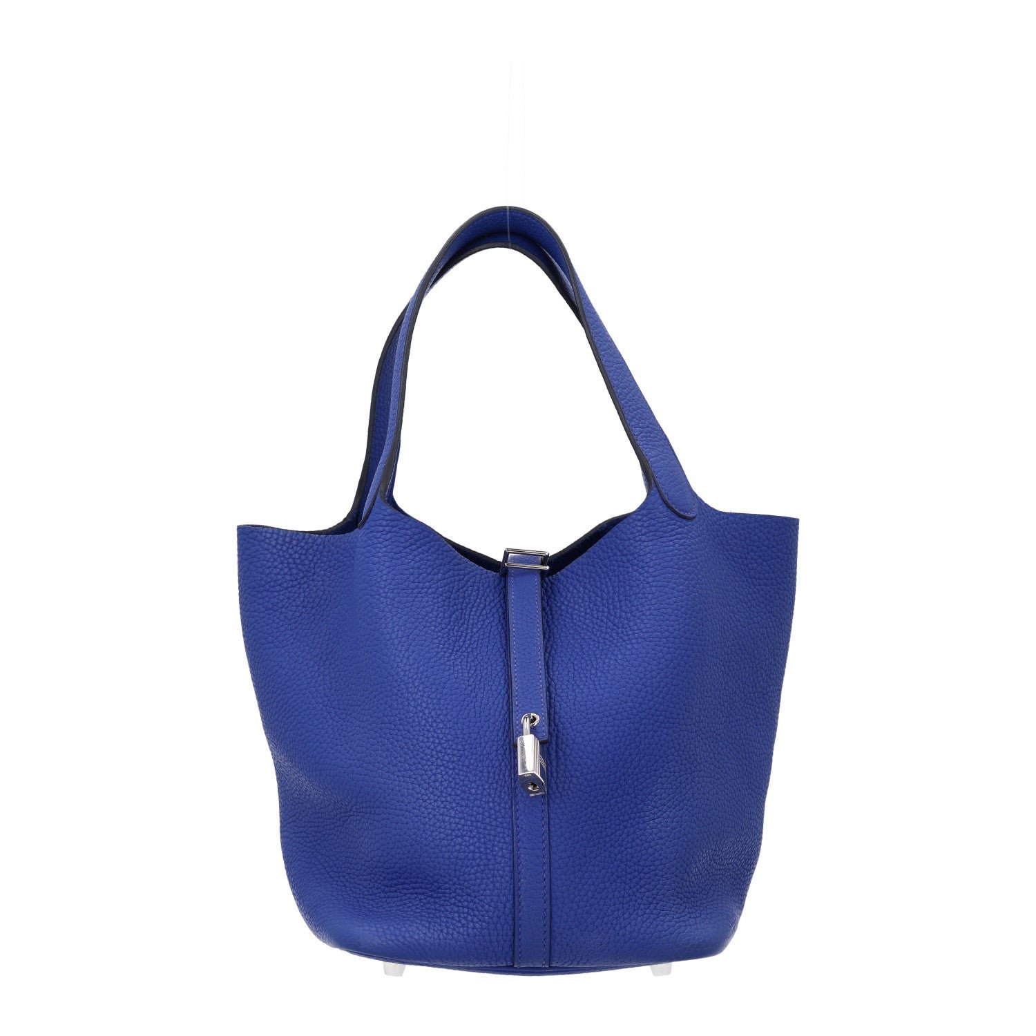 Hermes Taurillon Clemence Picotin Lock 22 MM Bleu Electrique