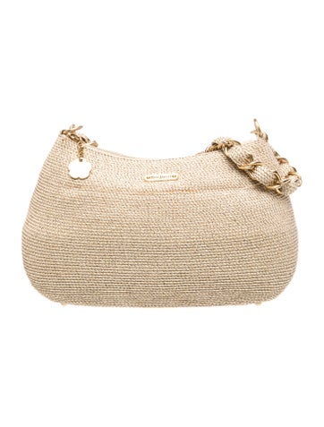 Raffia Top Handle Bag