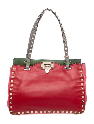 Rockstud Top Handle Bag