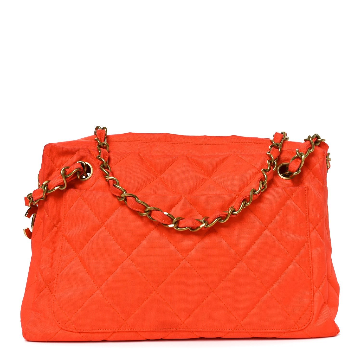 Chanel Quilted Camera Case Orange