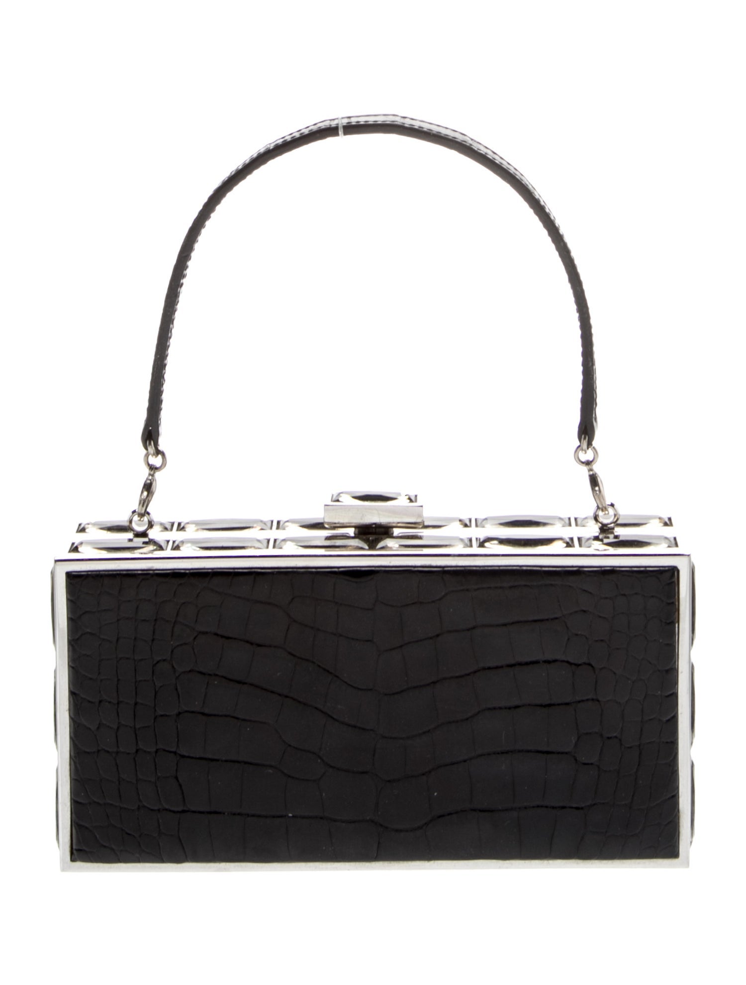 Embossed Leather Clutch