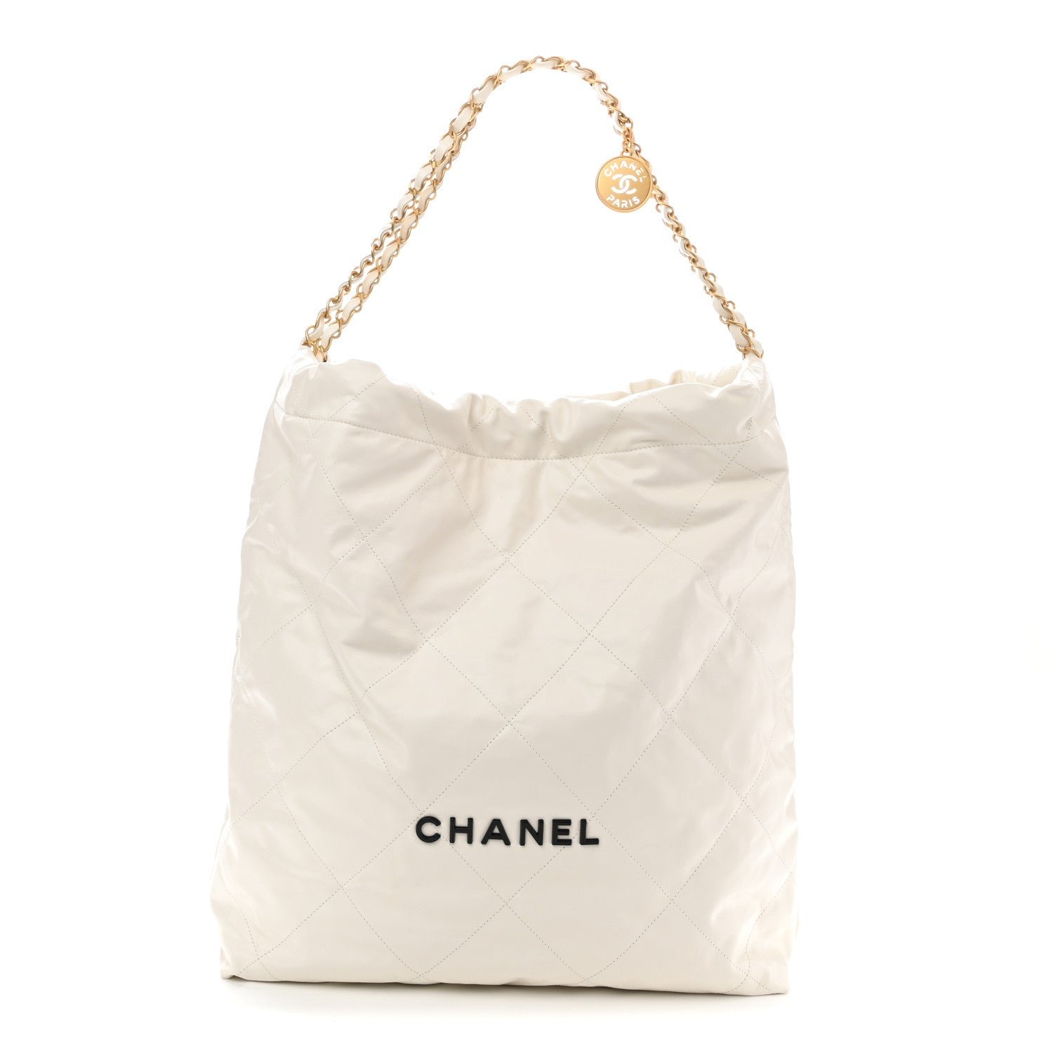 Chanel Calfskin Quilted Chanel 22 White