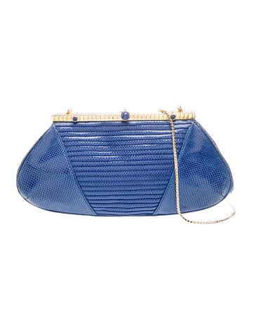 Judith Leiber Embossed Leather Evening Bag