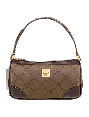 MCM Satin Top Handle Bag