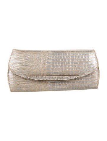 Embossed Leather Clutch