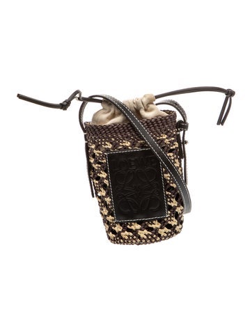 Raffia Bucket Bag