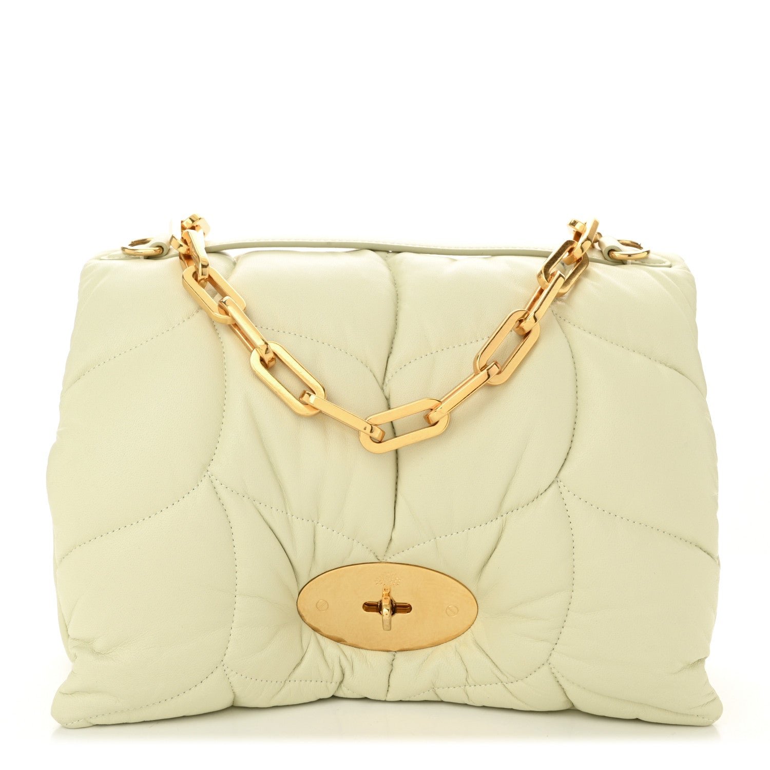 Mulberry Nappa Pillow Quilted Little Softie Bag Primrose