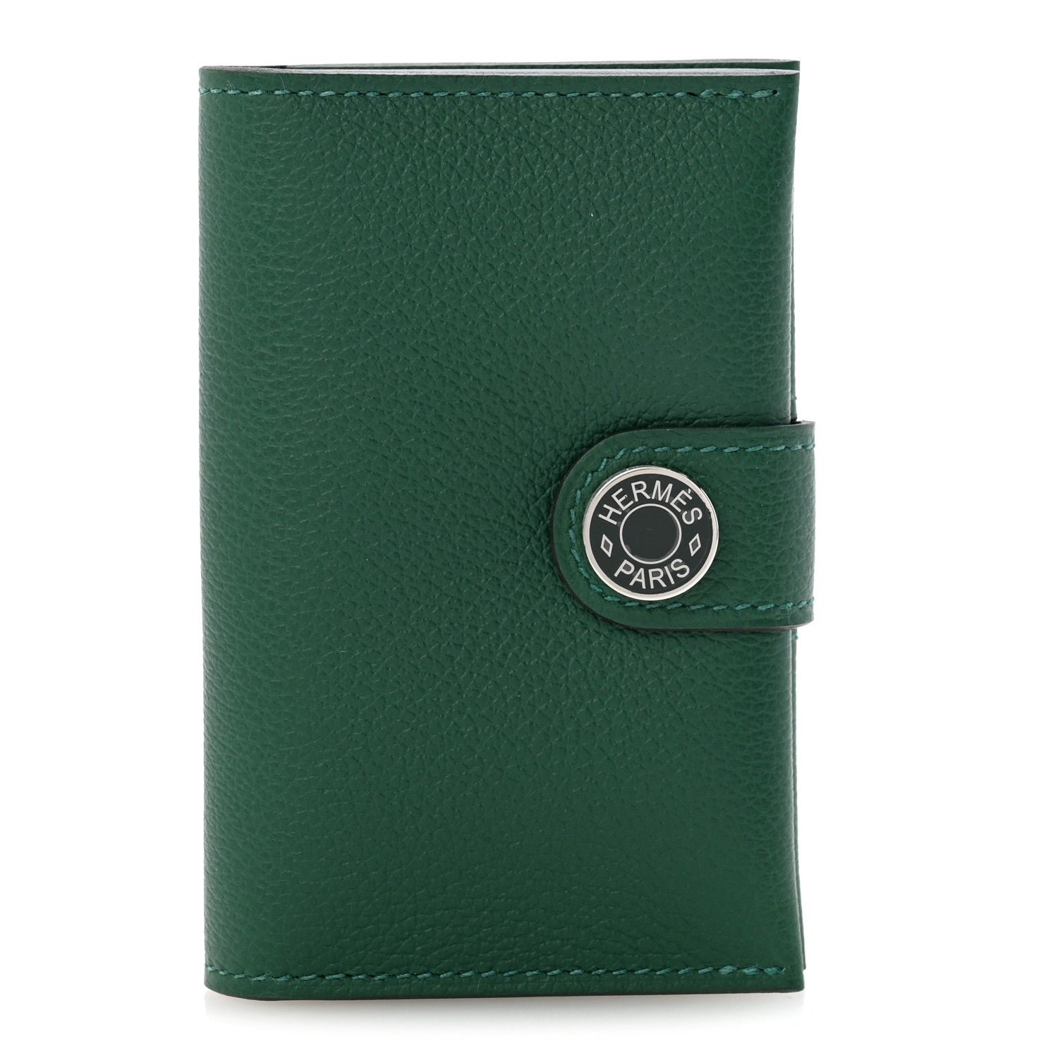 Hermes Evercolor Verso R.M.S Card Holder Vert Moyen Vert Fonce