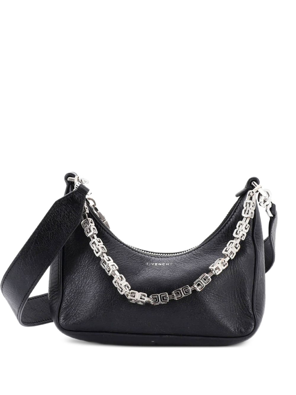 Moon Cut Out Bag Leather Mini crossbody bag