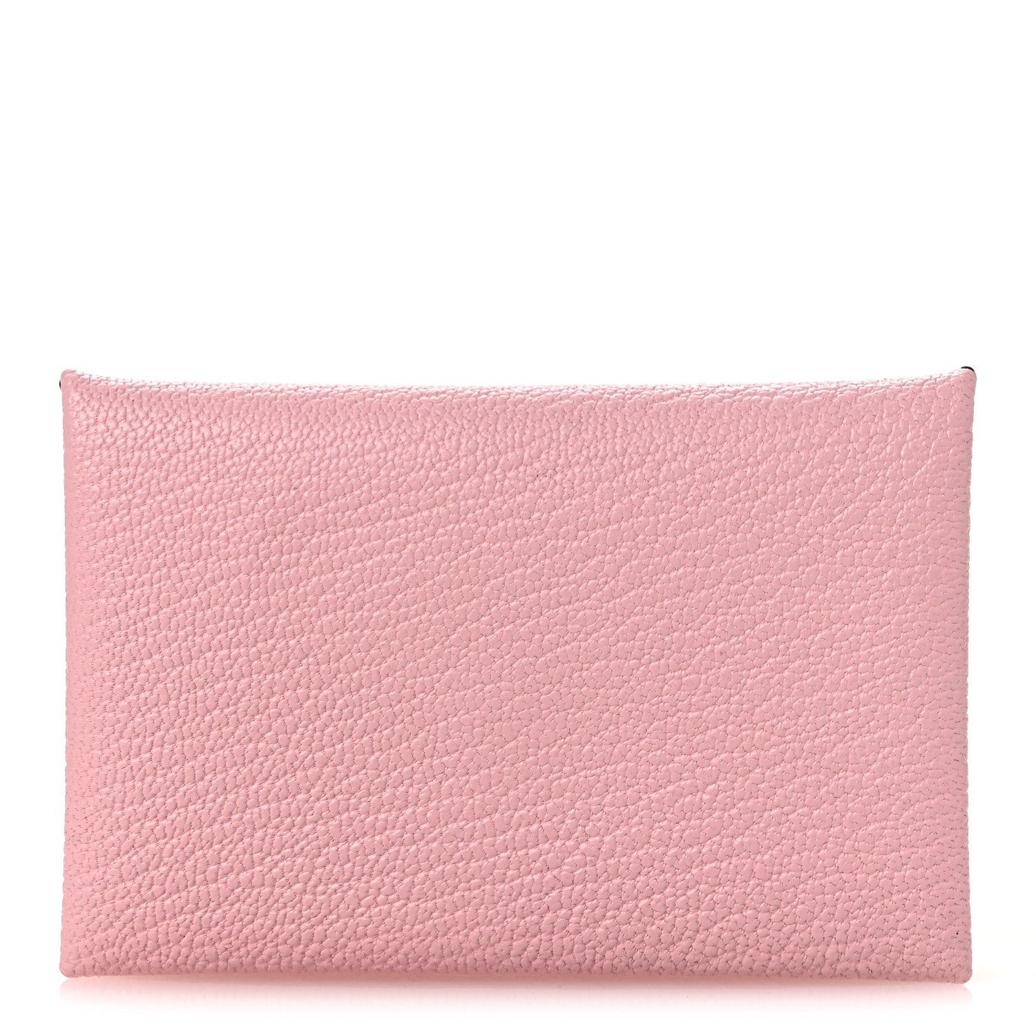Hermes Hermes Chevre Mysore Verso Calvi Card Case Rose Sakura