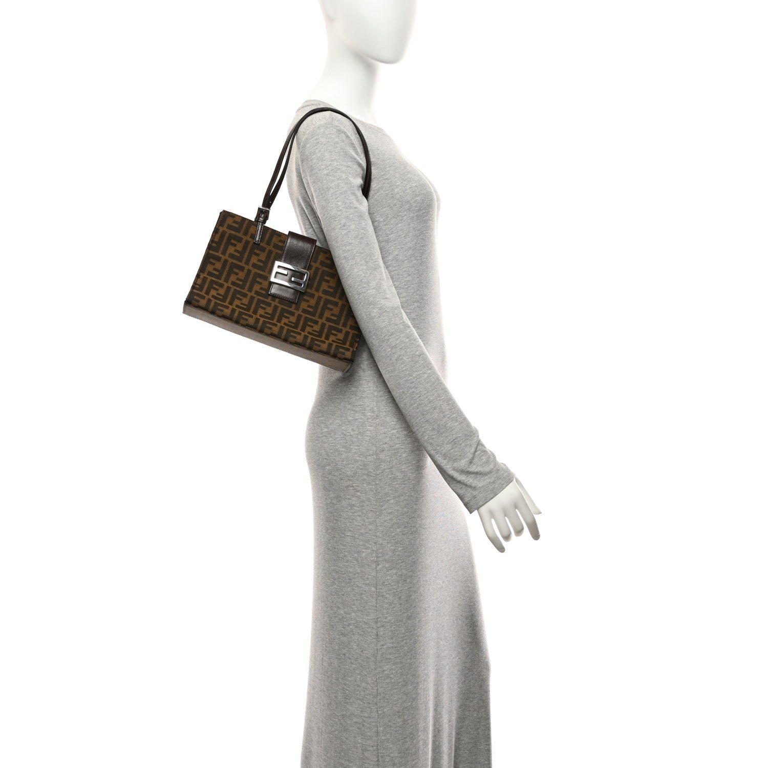 Fendi Zucca Shopping Tote Tobacco