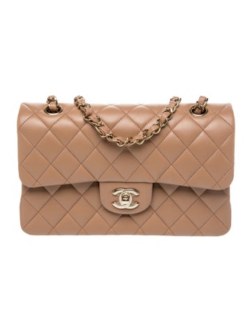 Quilted Lambskin Classic Small Double Flap Bag w/ Tags