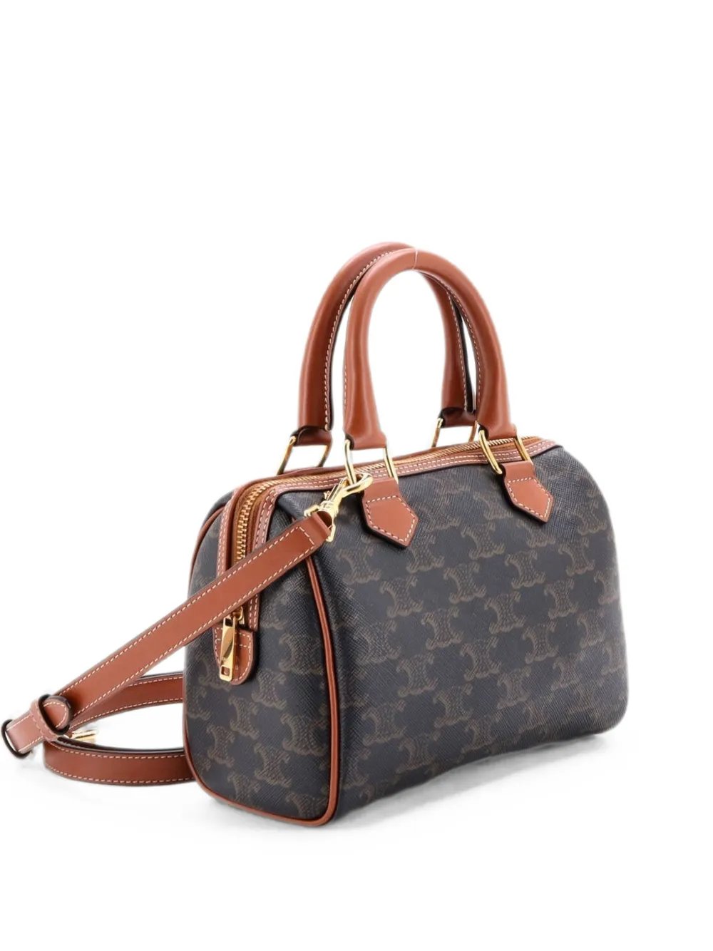 Boston Bag Triomphe Coated Canvas Small satchel