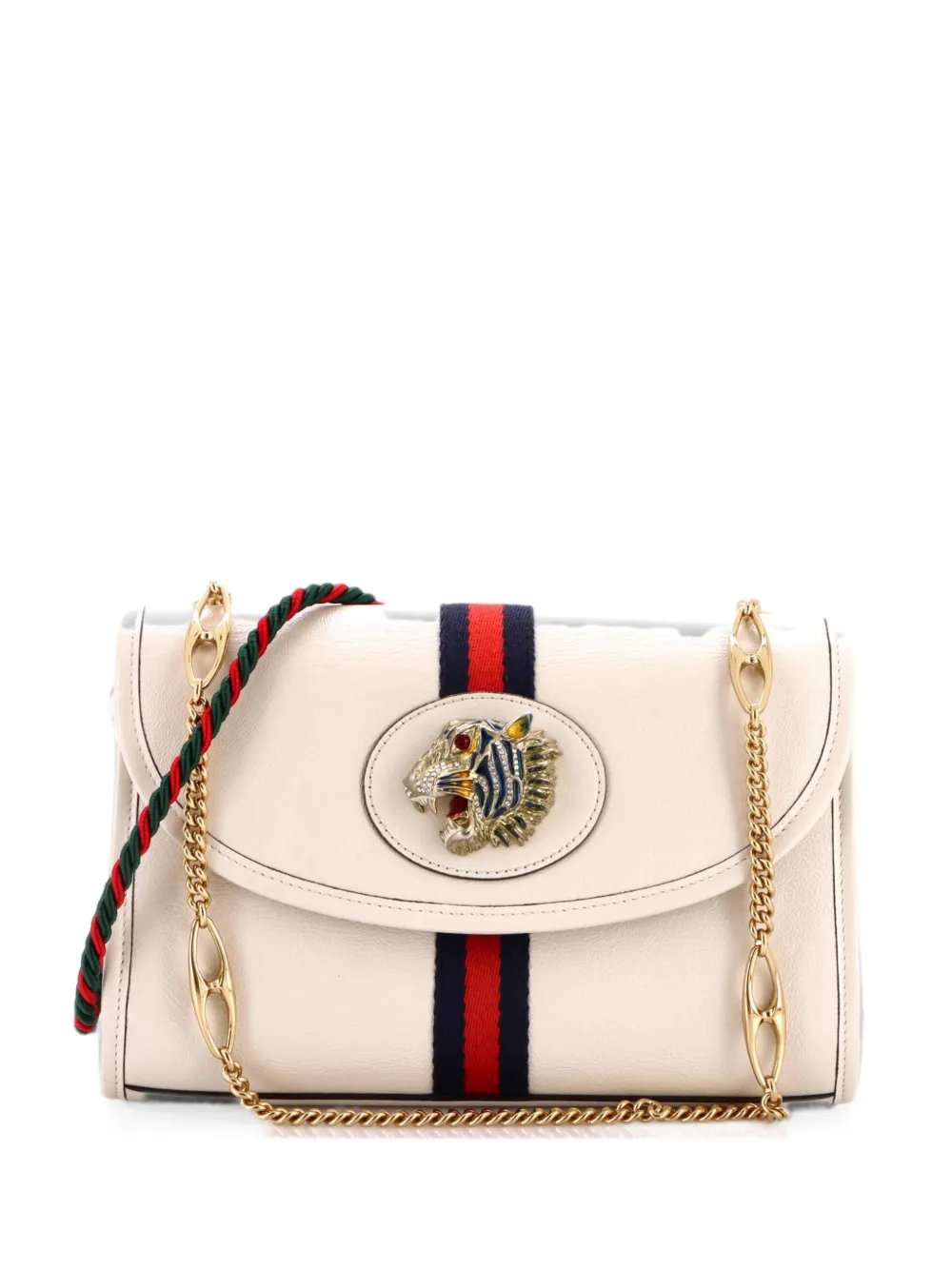 Rajah Web Chain Shoulder Bag Leather Small crossbody bag