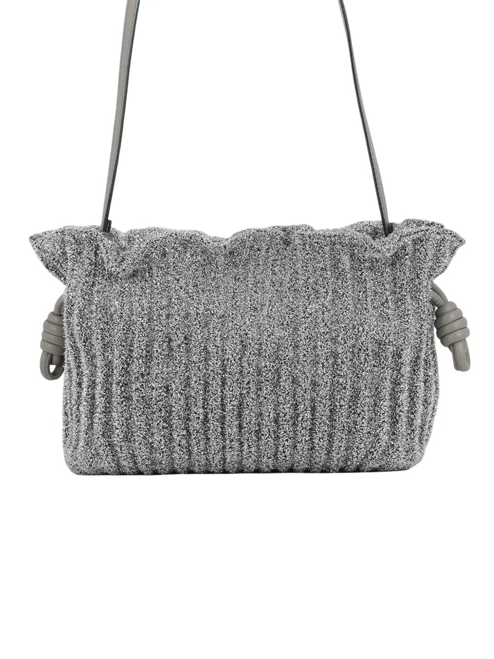 Loewe 2022 Mini Metallic Lurex Flamenco Knot crossbody bag