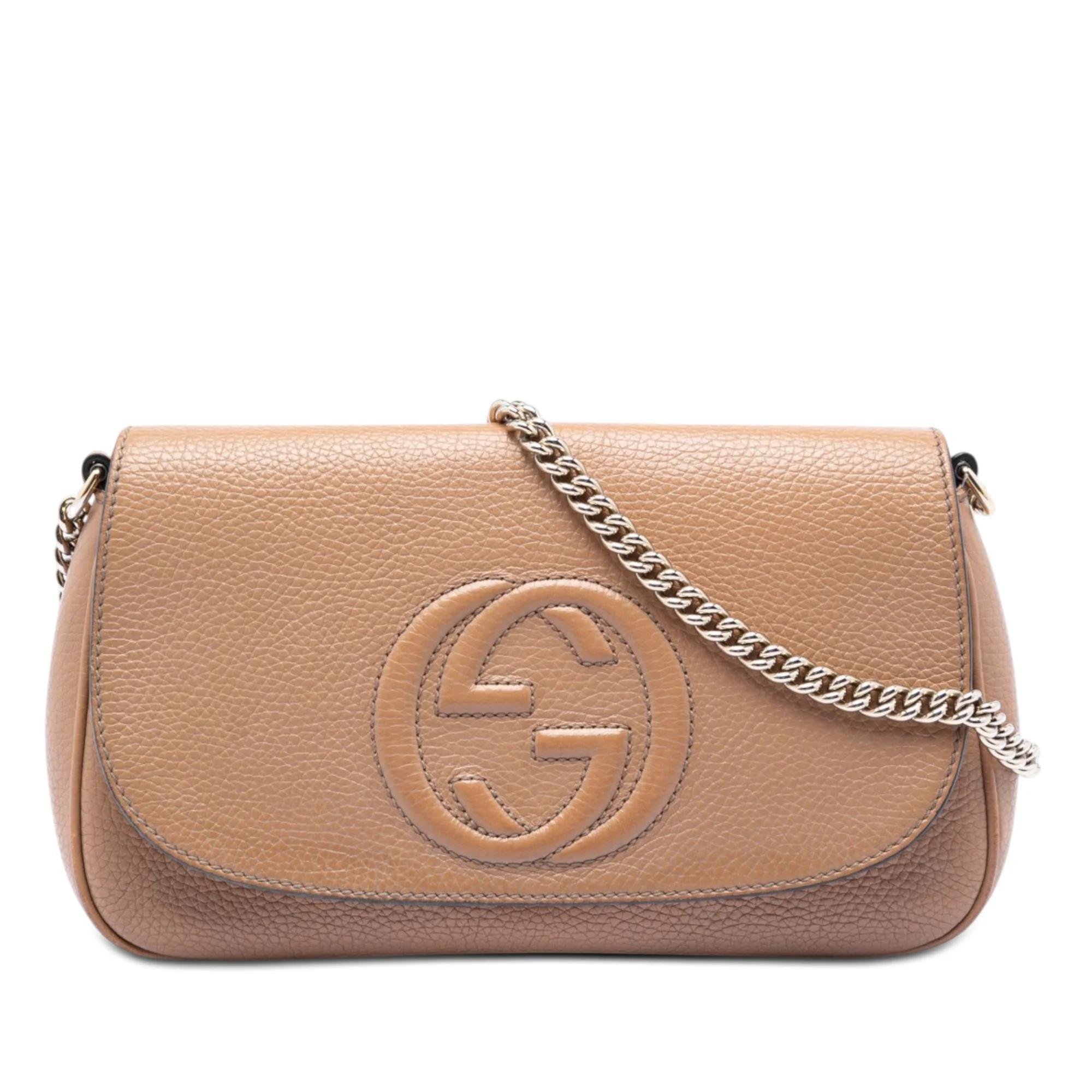 Soho Chain pony-style calfskin crossbody bag