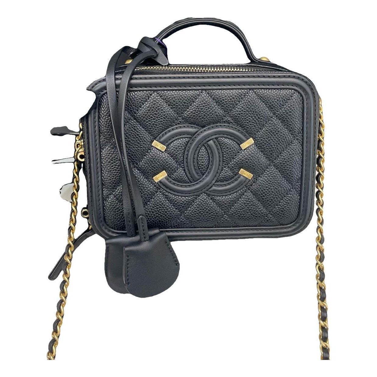 Vanity leather crossbody bag