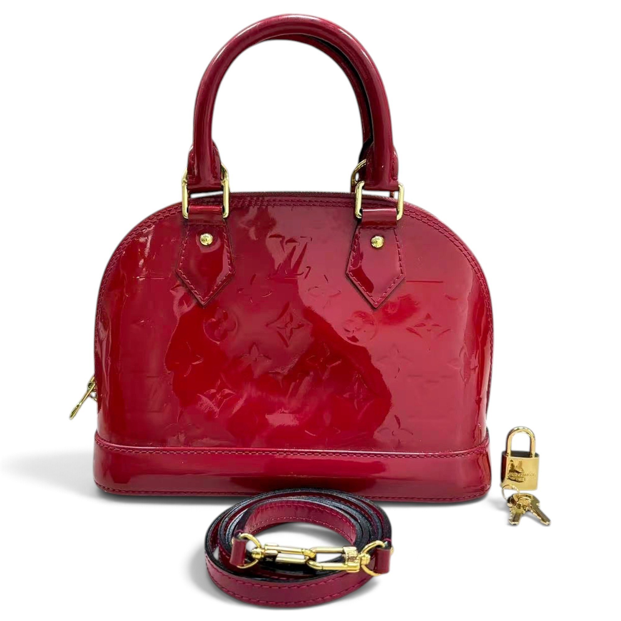 Alma BB patent leather handbag