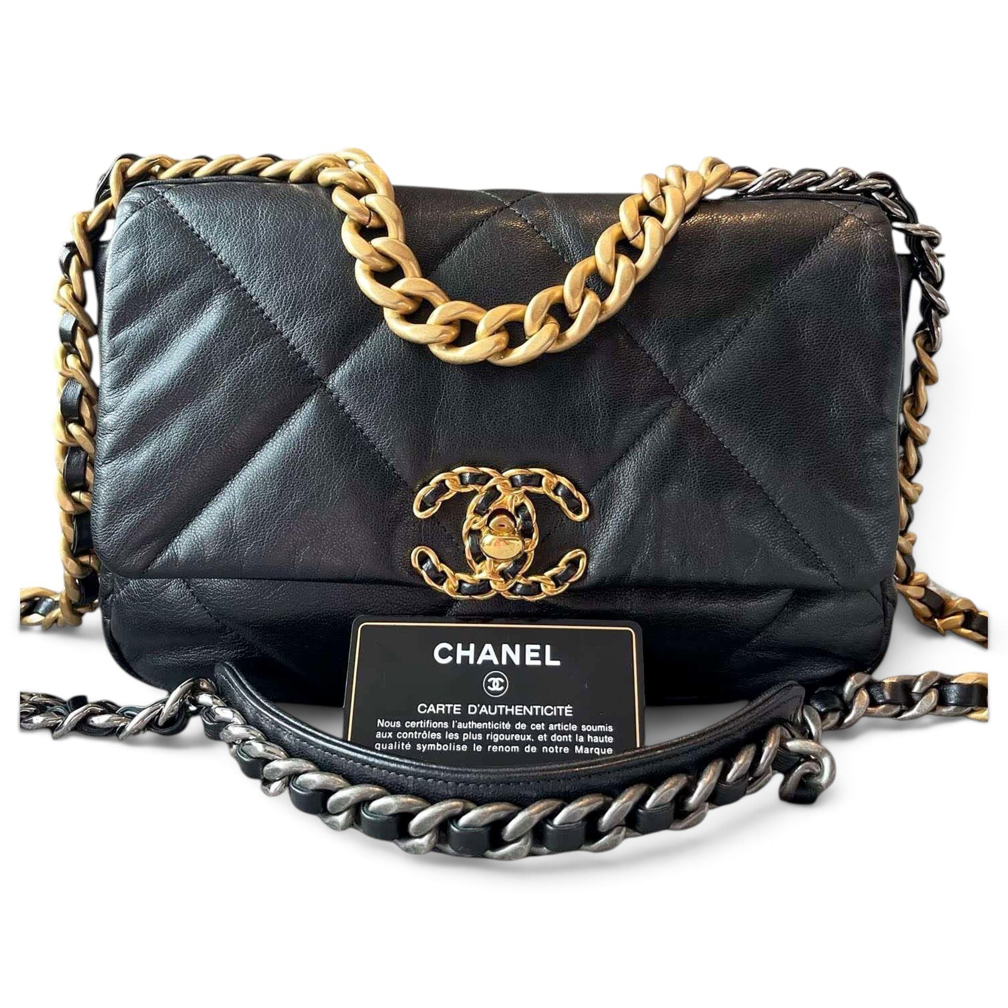 Chanel 19 leather handbag