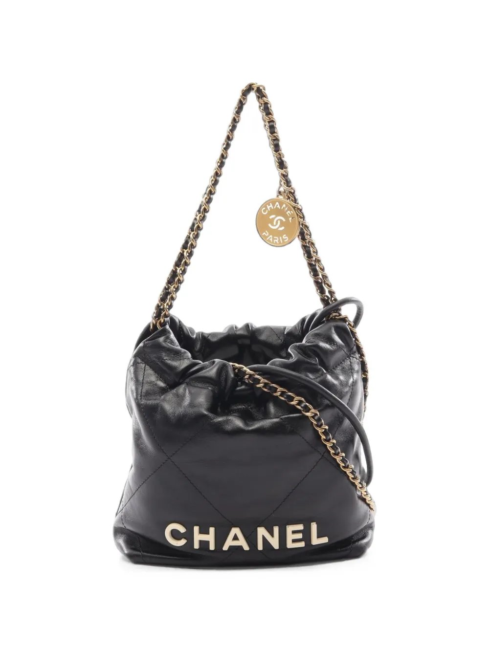 2021 mini Chanel 22 lambskin shoulder bag