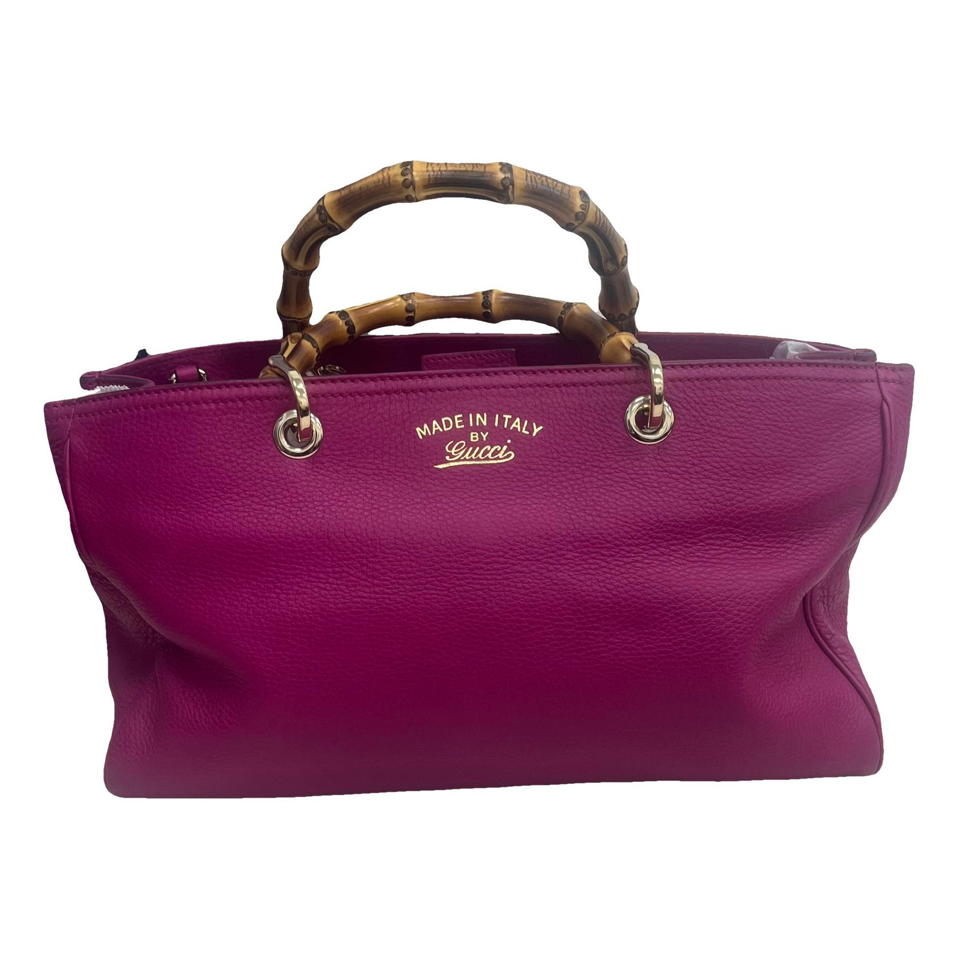 Miss Bamboo Bucket leather handbag